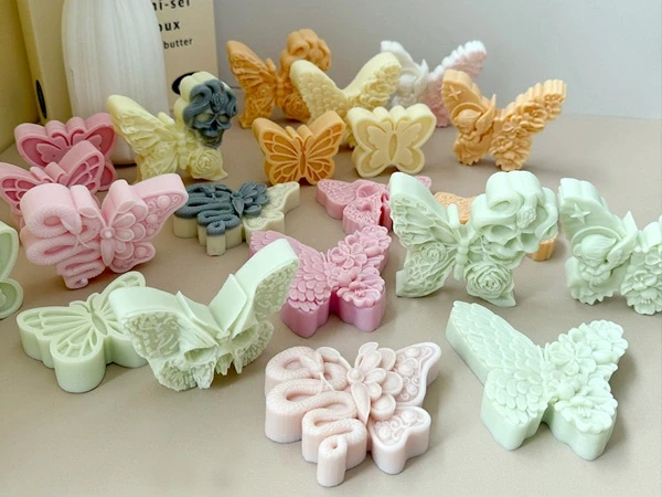 intricate butterfly silicone mold for plaster aroma stone