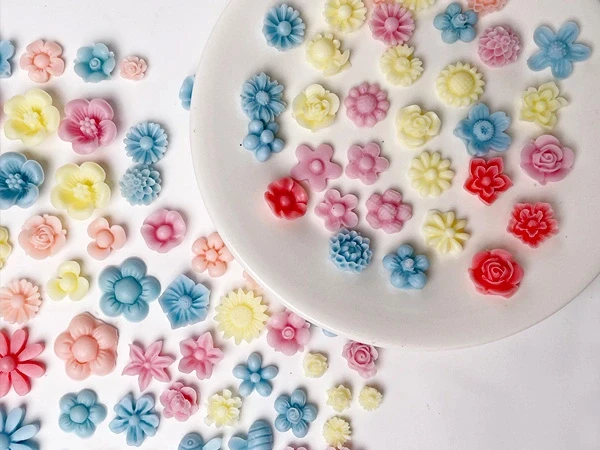 miniature flower silicone mold for resin fillers