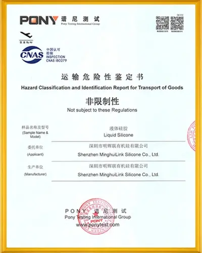 liquid silicone air transport license