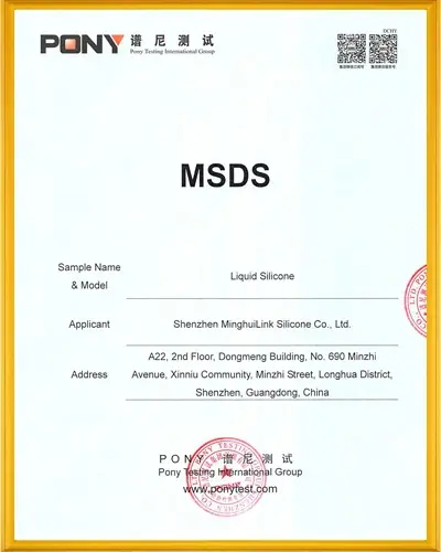 liquid silicone rubber msds